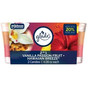 1-Docht Duftkerzenglas, 2in1 Hawaiian Breeze & Vanille Passionsfrucht, Luft... - Bild 1 von 8