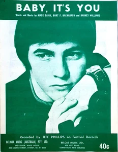 Jeff Phillips - Baby It's You 1968 Original Australian Sheet Music - Picture 1 of 1