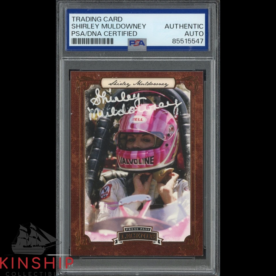 Shirley Muldowney signed 2010 Press Pass Trading Card PSA Slab NHRA Auto C4755 - Image 1 of 1