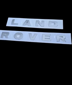 Land Rover Freelander Discovery ARGENTO OPACO distintivo scritta lettera cofano - Foto 1 di 1