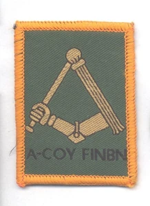 FINNLAND Army - SFOR Finnish Battalion in Bosnia, A Company Sleeve Patch, NATO - Bild 1 von 1