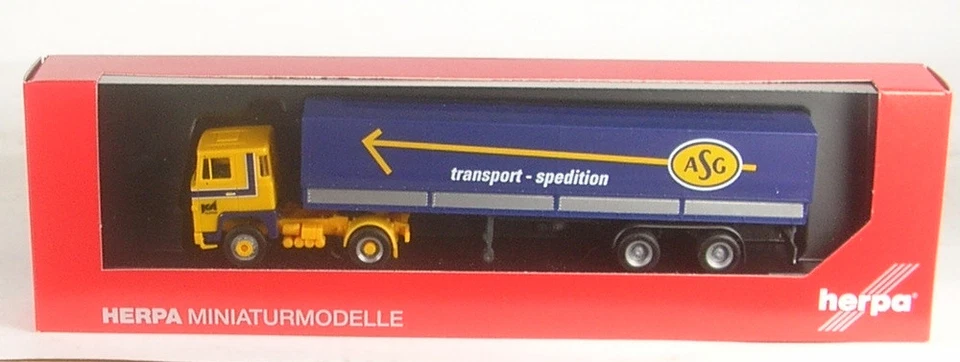 Scania 141 Pianale Rimorchio ASG (Svezia/Stoccolma) 1:87 Herpa - Immagine 1 di 1