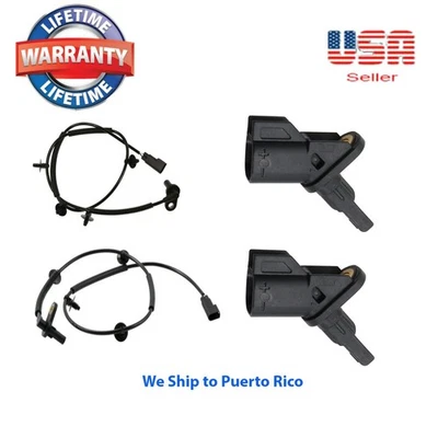 4 ABS Wheel Speed Sensor Front Rear Right & Left Fit Jaguar X-Type 2002-2008 - Image 1 of 4