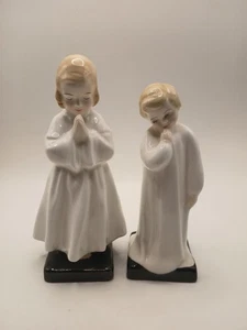 Royal Doulton "Bedtime" 1978 Junge und "Darling" 1985 Mädchen Figuren England  - Bild 1 von 6