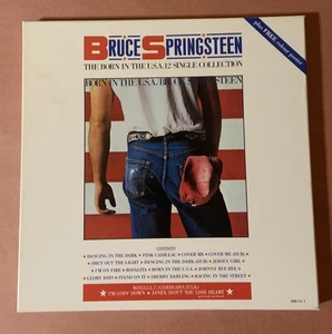 Bruce Springsteen UK 1985 Born In The USA Vinyl 12" Single Collection Box Set NM - Picture 1 of 20