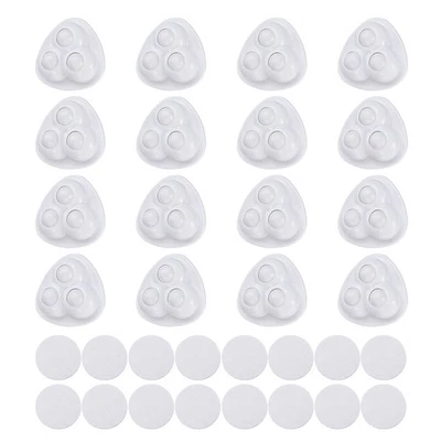 16 Stück selbstklebende Lenkrollen,360° drehbar (weiß,3 Nylon-Rollkugeln) - Bild 1 von 4