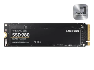 Samsung 980 1TB NVMe™ M.2 2280 Internal SSD PCIe® 3.0x4 3,500MB/s MZ-V8V10TB/AM - Afbeelding 1 van 5