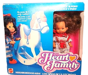 Vintage 80er The Heart Family Pleasance Pony Puppe NRFB Latina Girl Schaukelpferd - Bild 1 von 15