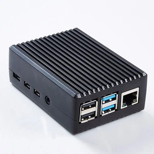 Aluminum-Alloy Heat Dissipation Enclosure Case Box Protective For Raspberry Pi 4 - Photo 1/10