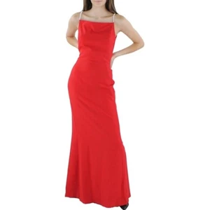 Vestido Karl Lagerfeld Talla 10 Rojo Perla Correa Boda Noche Vestido Formal Cóctel - Imagen 1 de 11