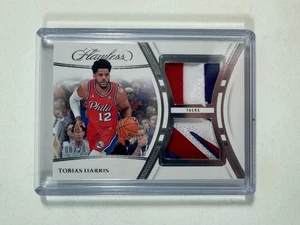 2023-24 Panini Flawless Tobias Harris Dual Patch #’d /20 FDP-TOB 76ers - Picture 1 of 2