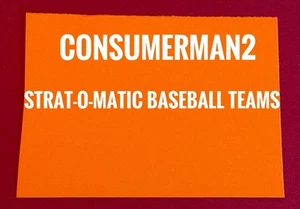 STRAT-O-MATIC BASEBALL 1980 Season National League SINGLE Cards ORIGINAL - Picture 1 of 1