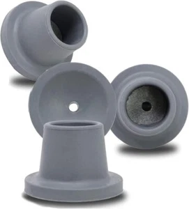 Pies de repuesto para silla de ducha asiento de baño, taburetes 1-1/8" I.D, gris - Imagen 1 de 5
