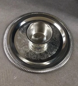 Chip N’ Dip Silverplated Dish - Picture 1 of 7