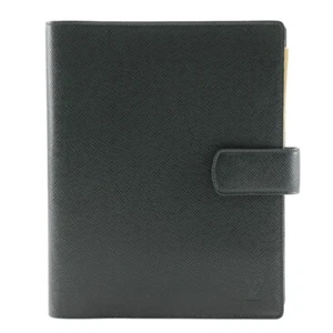 LOUIS VUITTON Agenda GM Notebook cover Epithea Dark green Taiga mens - Picture 1 of 12