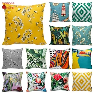 Printed Outdoor Waterproof Cushion Covers Garden Sofa Home Decor Cases 43x43 cm - Picture 1 of 87