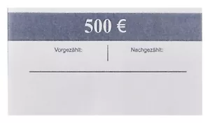 5 EURO Banderolen für 100 Banknoten EUR Geldscheinbanderolen NEU Geldbündel Set - Bild 1 von 2