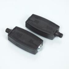 Pair Of Pedal Right And Left Black Type Atom for Scooter M14 pitch 125