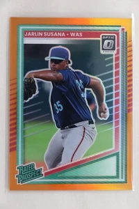 Jarlin Susana - 2025 Donruss Optic Orange Rated Prospect #135/199 Nationals - Picture 1 of 2