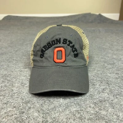 Oregon State Beavers Mens Hat Cap Snapback Gray Brown Trucker Football NCAA Logo - Image 1 of 4