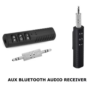 Mini Wireless Bluetooth Car Kit Hands free 3.5mm Jack AUX Audio Receiver Adapter - Picture 1 of 12