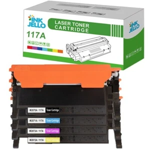 4 TONER CARTRIDGE 117A WITH CHIP FOR HP LASER 150a 150nw 178nw 179fnw W2070A - Picture 1 of 9