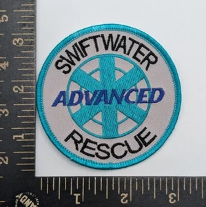 Swiftwater Rescue Advanced Patch grau blau bestickt Wasserrettung - Bild 1 von 2