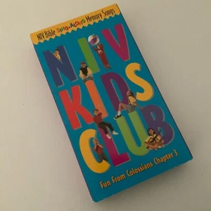 NIV KIDS CLUB VHS Bible Sing-Along Memory Songs Colossian Chapter 3 Religious - Picture 1 of 4