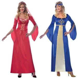 Medieval Costume Dress Women Renaissance Tudor Medieval Maiden Plus Size Adult - Picture 1 of 6