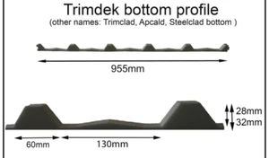50 × Infill Strips Trimdeck Bottom Strips Roofing Foam Seal Strips Bottom style - Picture 1 of 1