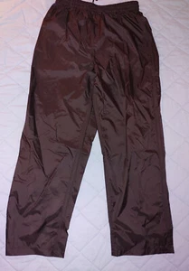 Galyan's Waterproof Breathable Microporous PU Coating Mens Black Rain Pants (M) - Picture 1 of 9