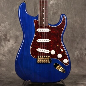 Fender  MIJ Traditional 60s Stratocaster w/57-62 Blue Transparent S/N JD24026291 - Picture 1 of 11