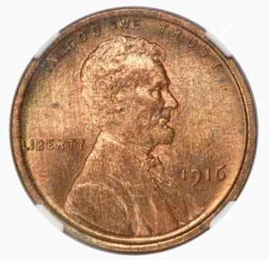 1916 NGC PR66 Mintage 600 ◉ $7,300 NGC PG ◉ MATTE PROOF 1c ◉ Lincoln Wheat Cent - Picture 1 of 5