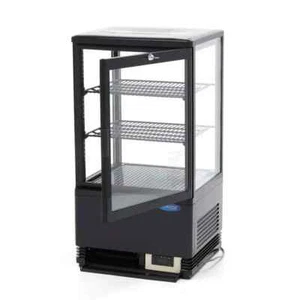 Vitrina de refrigeración Gastro 58 litros barra negra refrigeración vitrina de refrigeración vitrina de pasteles - Imagen 1 de 7