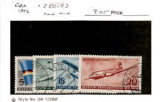 Germany - DDR, Postage Stamp, #280-283 Used, 1956 Flag, Airplane (AF)