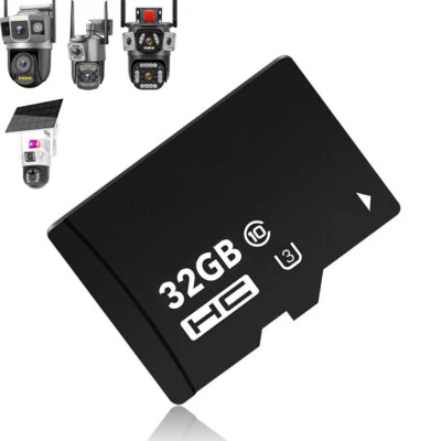 32GB Memory Card Class 10 Micro Card for Solar Security Camera Surveillance - Image 1 of 4