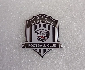 HEREFORD FC STRIPED SHIELD BADGE - Picture 1 of 1