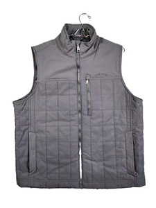 Orvis Men's Quilted Vest Large Full Zip 4 Pockets Insulated Gray - Picture 1 of 10