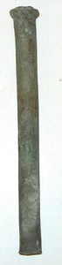 1 ANTIQUE SHIPWRECK SALVAGE SHIP BOAT BUILDING BRASS BRONZE ROUND SPIKE 7 3/4" - Picture 1 of 5