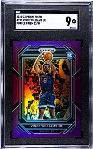 2022-23 Panini Prizm Vince Williams Jr. Rookie 33/99 Purple Prizm SGC 9 Mint - Picture 1 of 2
