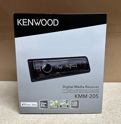 Kenwood KMM-205 Mechless Car iPhone Android Direct Control Stereo USB MP3 - Image 1 of 2