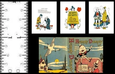 LEE ANN BORGIA MINIATURE BOOKS 1:12 SCALE MINIATURE BOOK HUMPTY DUMPTY ILLUSTRATED DOLLHOUSE