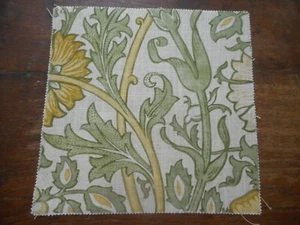 William Morris Fabric Pink & Rose Cowslip Fennel Viscose Linen 30 x 30cm Sample - Picture 1 of 4