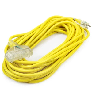 Stark USA 50 piedi calibro 12/3 cavi prolunga alimentazione cavo presa tri-tap illuminato - Foto 1 di 2