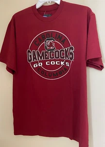 South Carolina Gamecocks NCAA Men's Red Shirt Majestic Large - Picture 1 of 3