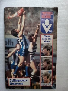 VINTAGE VFL FOOTALL RECORD AUGUST 1982 COLLINGWOOD V. MELBOURNEAT VICTORIA PARK - Picture 1 of 3