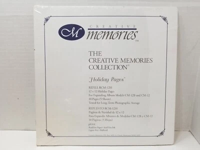 Pacote de refil Creative Memories Holiday Pages 12x12 RCM-12H novo - Imagem 1 de 4