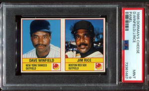 PSA 9 MINT 1986 DORMAN'S CHEESE PANEL DAVE WINFIELD / JIM RICE 61467 SD266