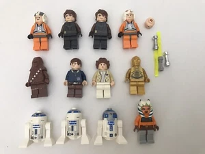 Lot Of 12 Lego Star Wars Ahsoka Tano Minifigure Clone C3P0 R2D2 Darth Mixed - Picture 1 of 11