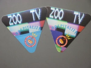 U2 satinado backstage pass Zooropa 93 AUTÉNTICO triángulos a todo color DOS - ¡OTTO! - Imagen 1 de 1